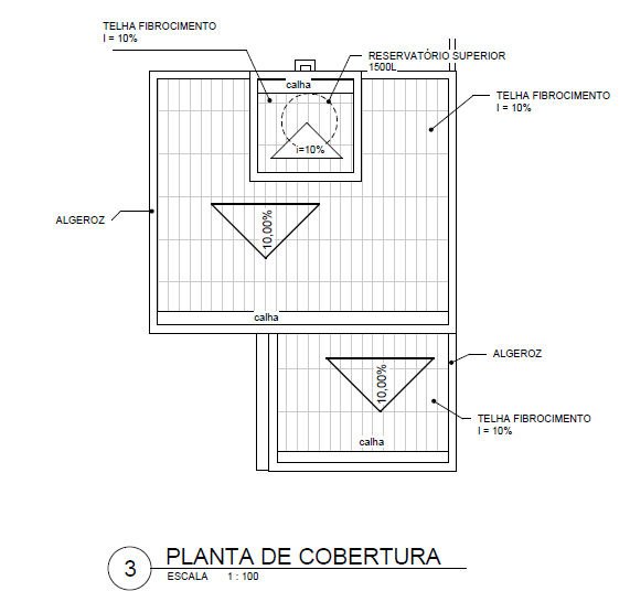 PLANTA DE COBERTURA- PROJETO PRONTO