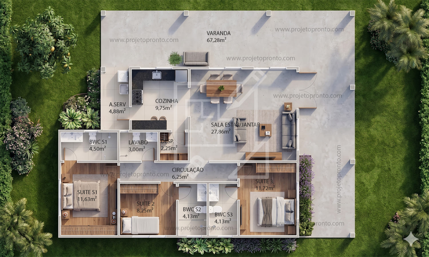 projeto pronto casa de tijolo ecologico