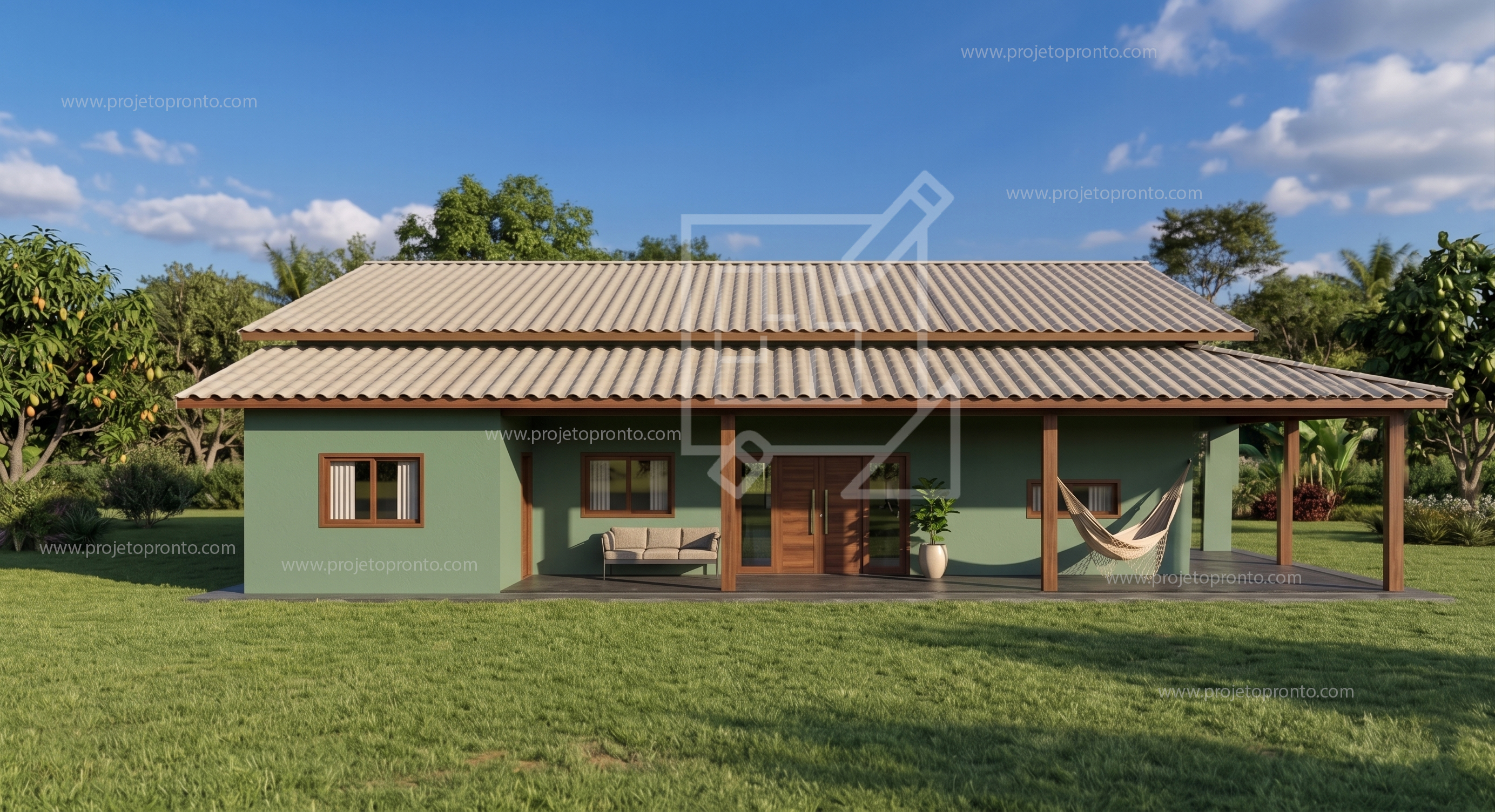 projeto pronto casa de campo