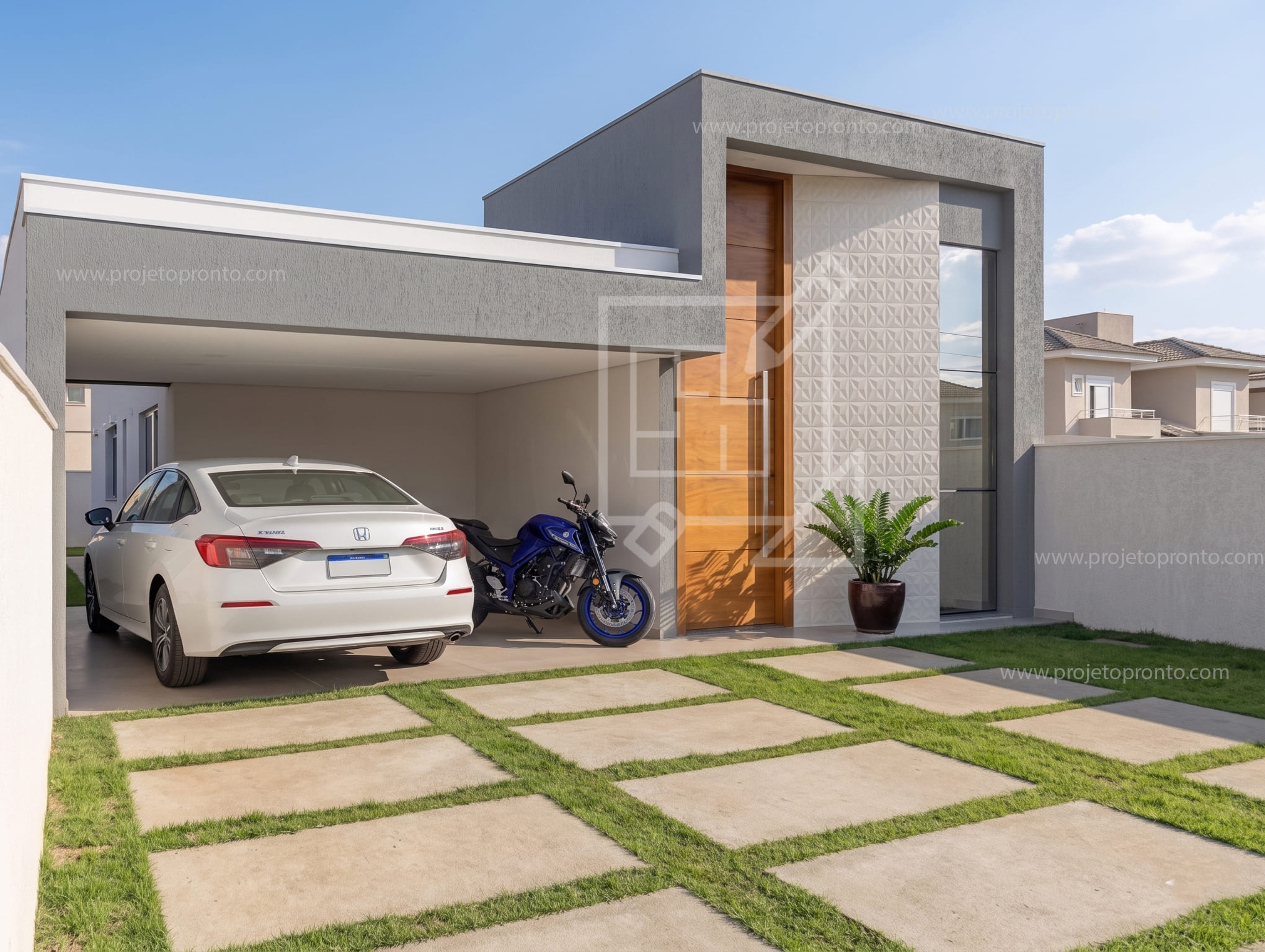 planta pronta casa 3 quartos