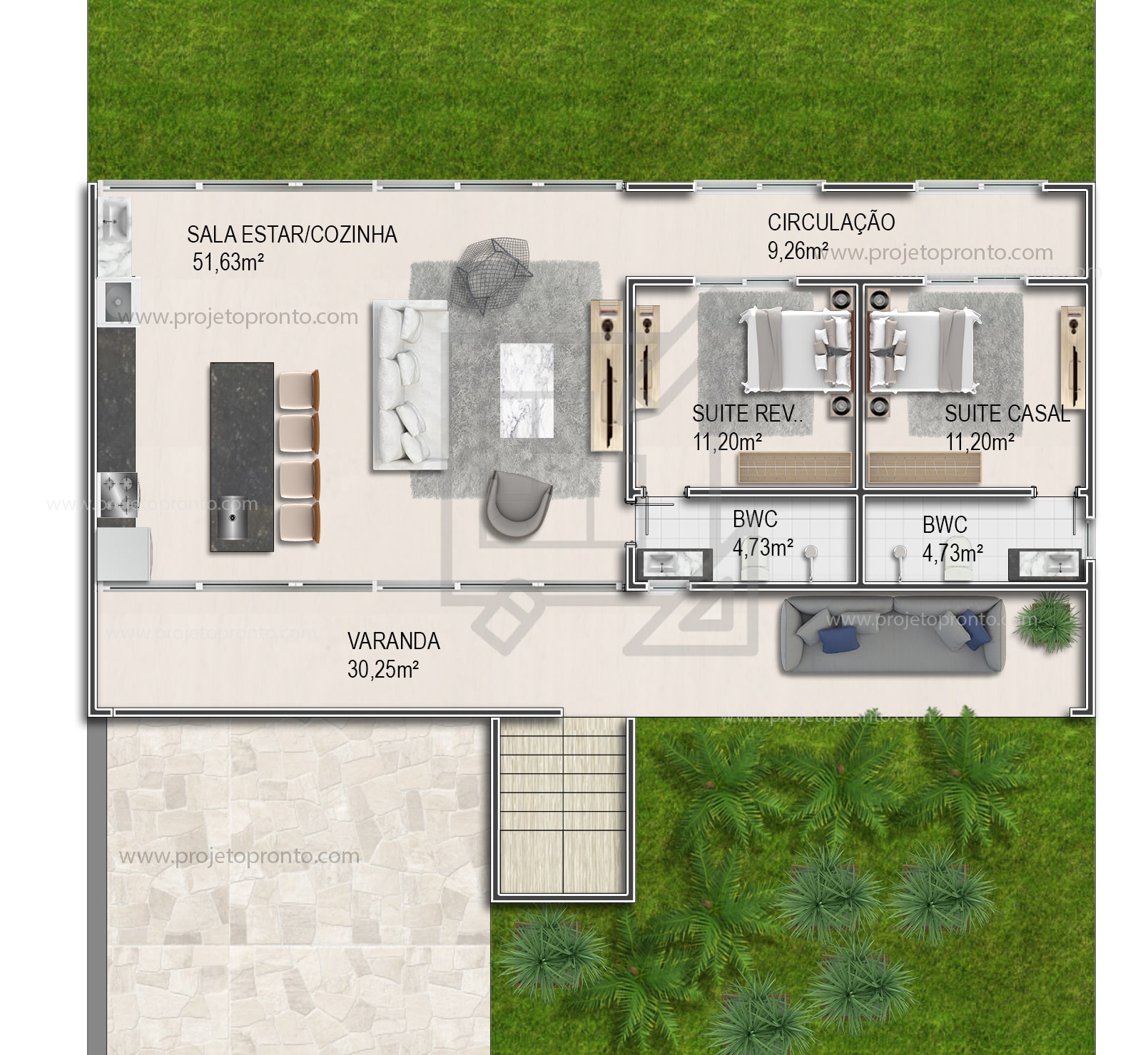 projeto de casa moderna