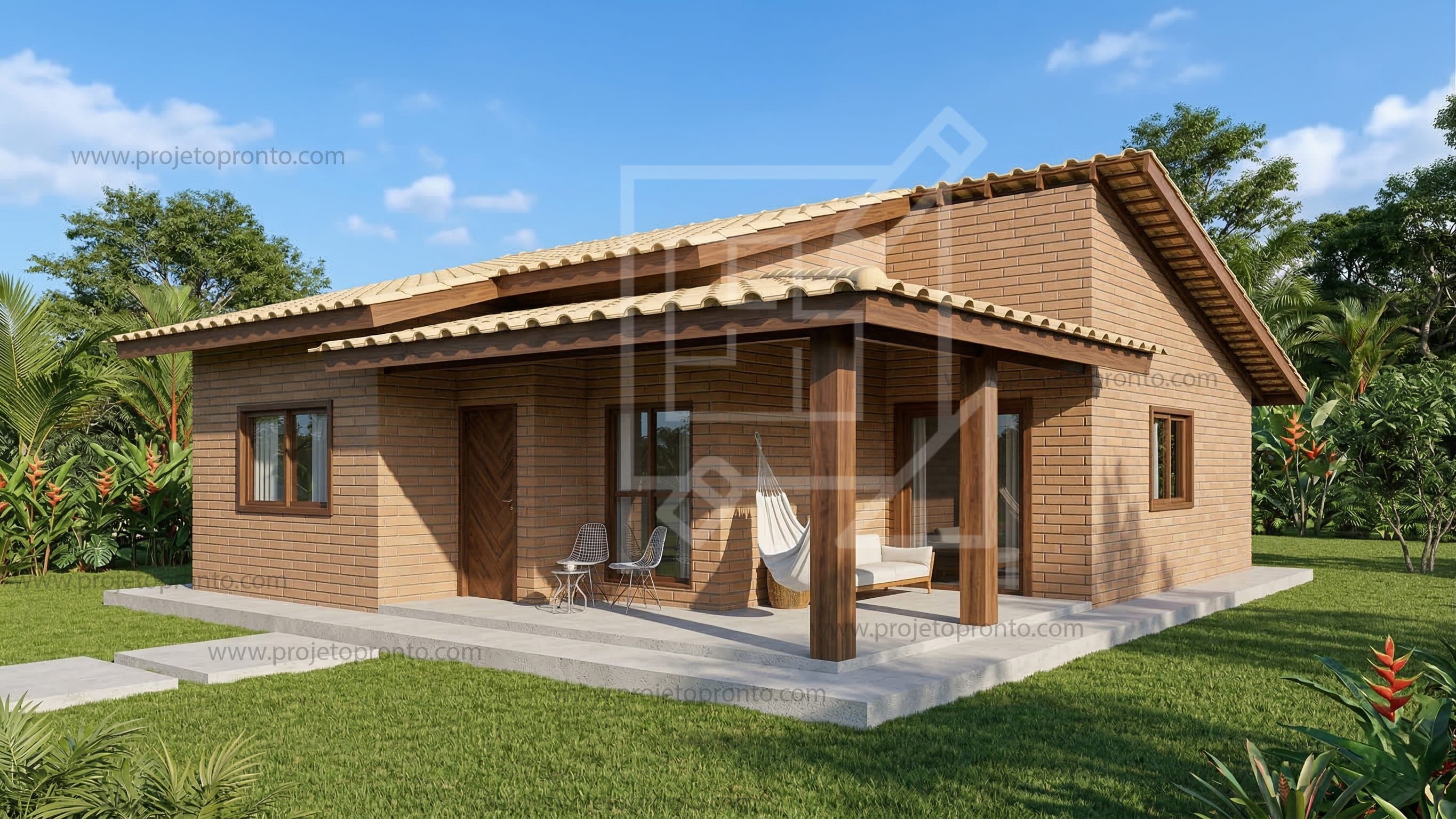 fachada casa de campo