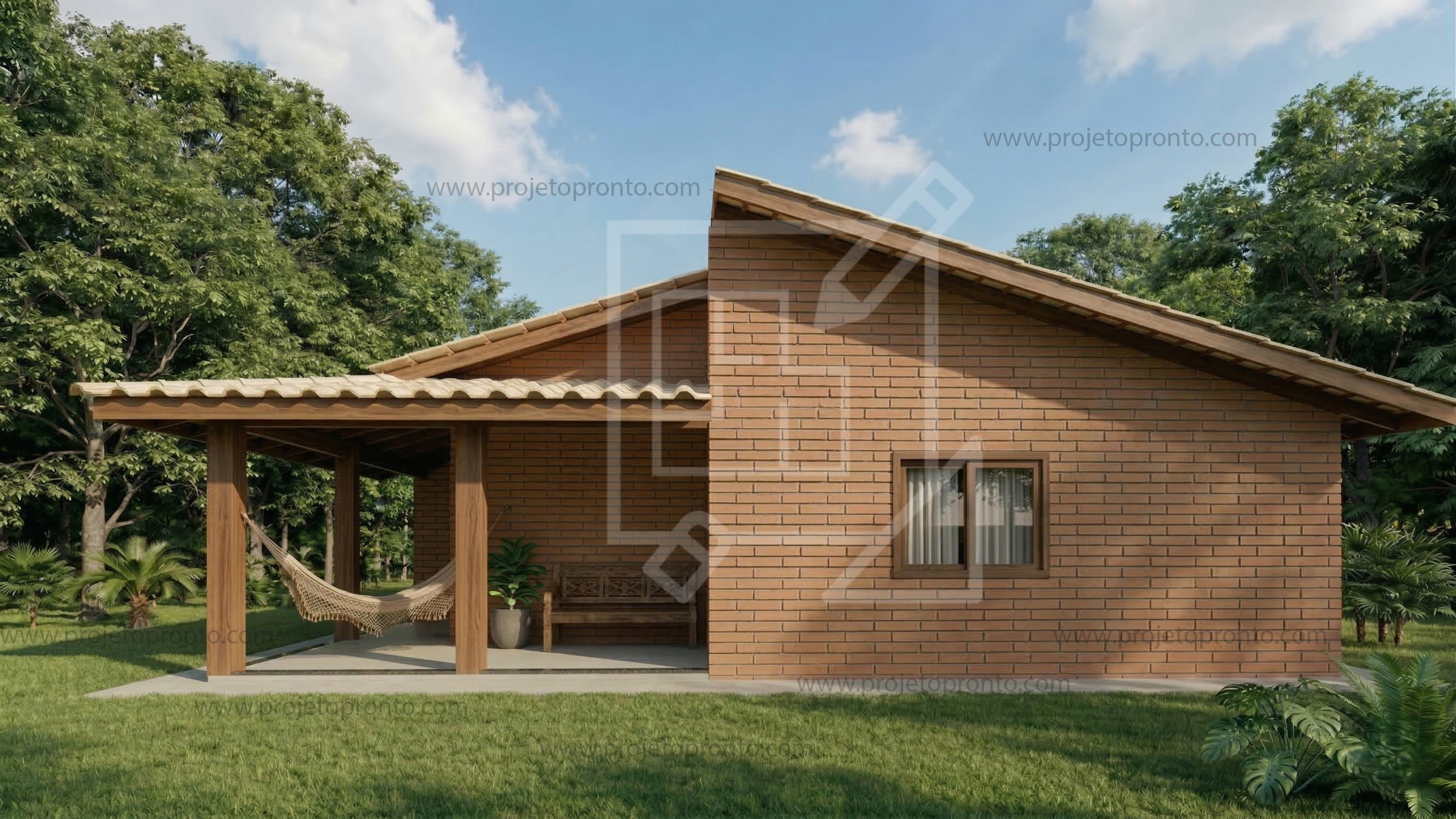 projeto pronto casa de tijolo ecologico