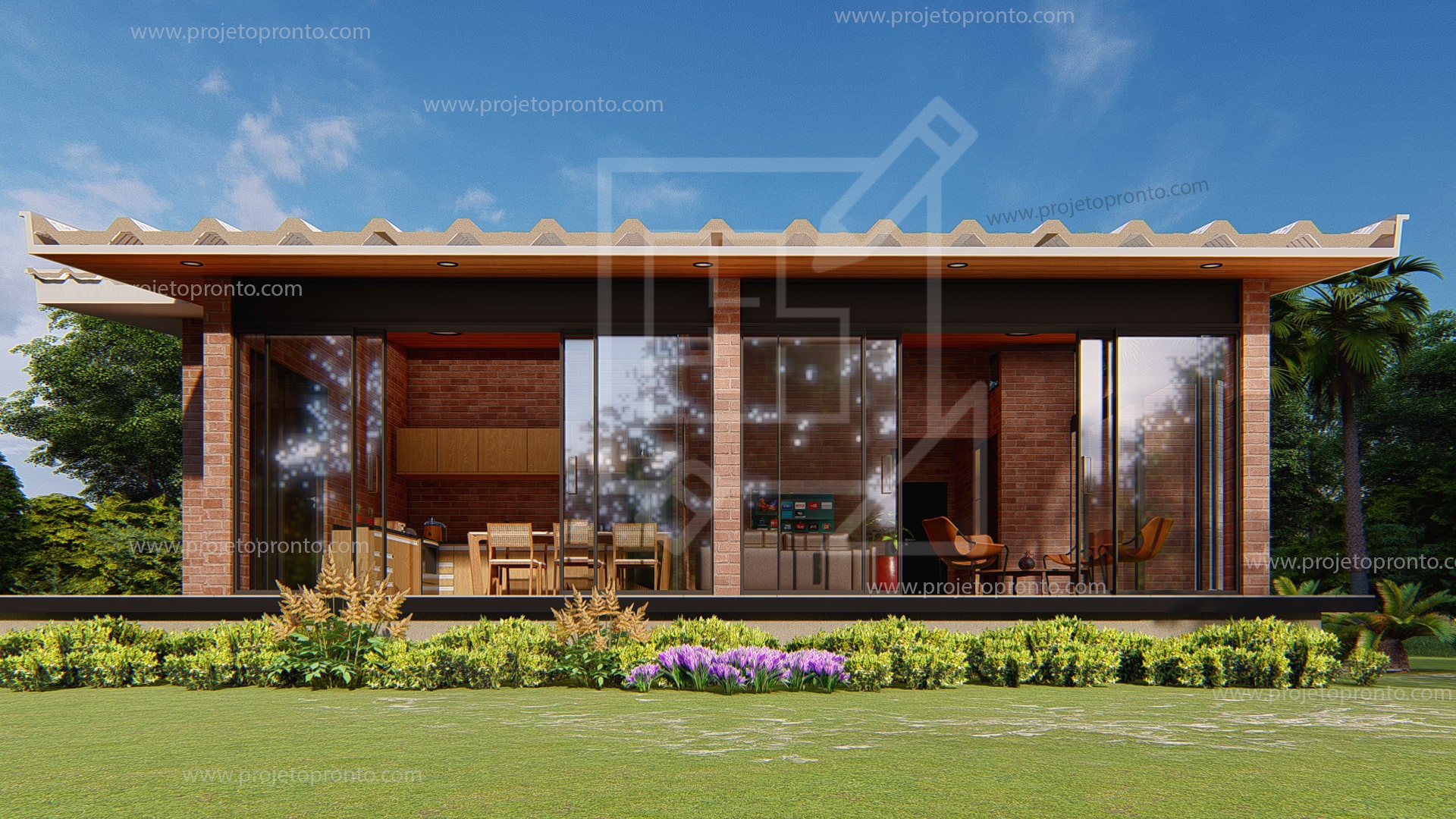 projeto pronto casa de tijolo ecologico