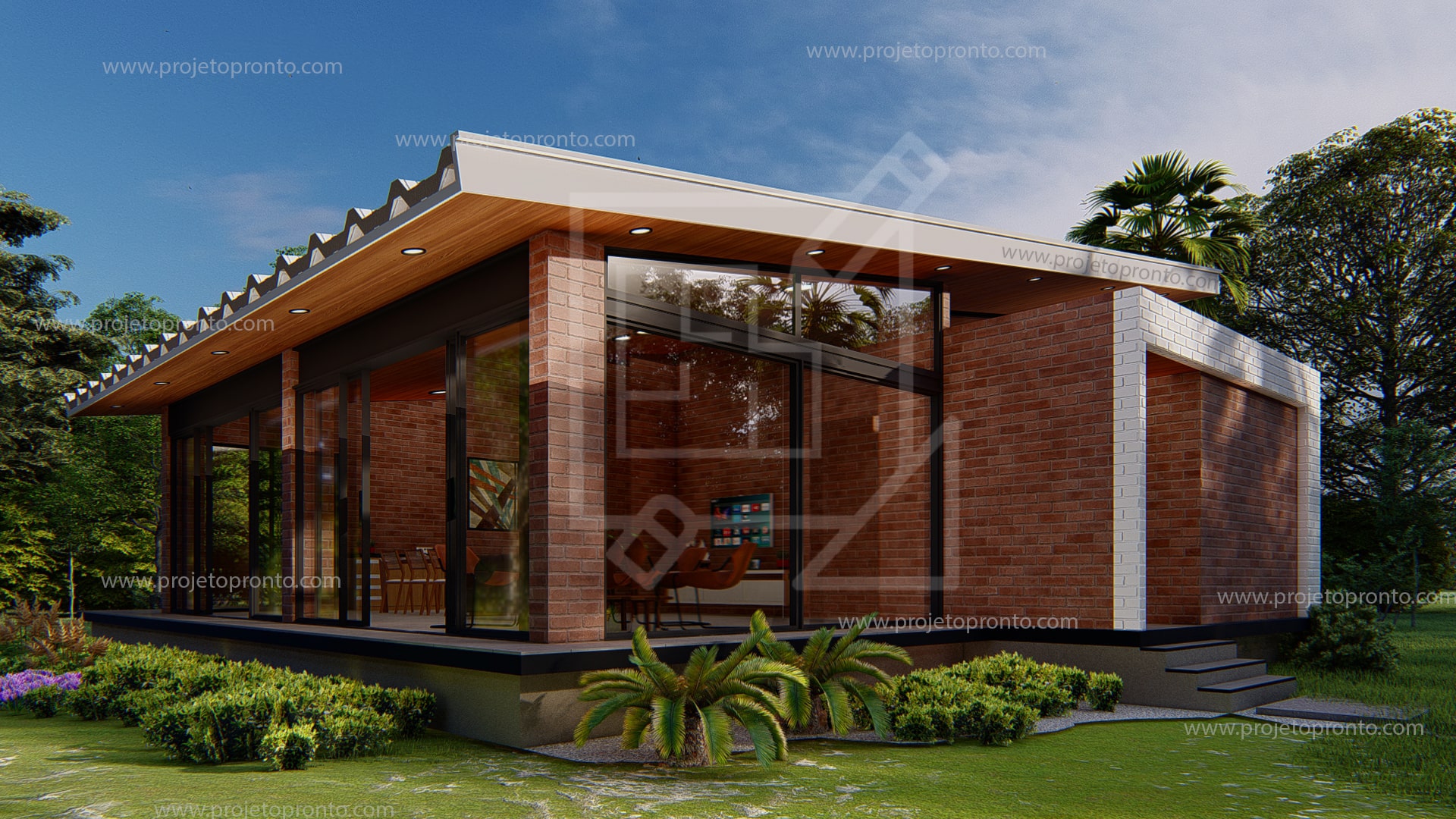 projeto pronto casa de tijolo ecologico