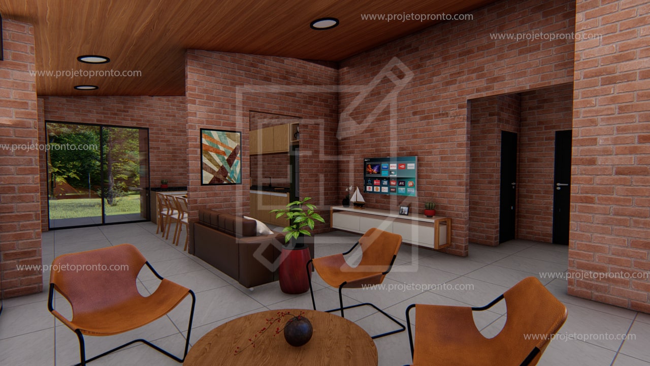 projeto pronto casa de tijolo ecologico