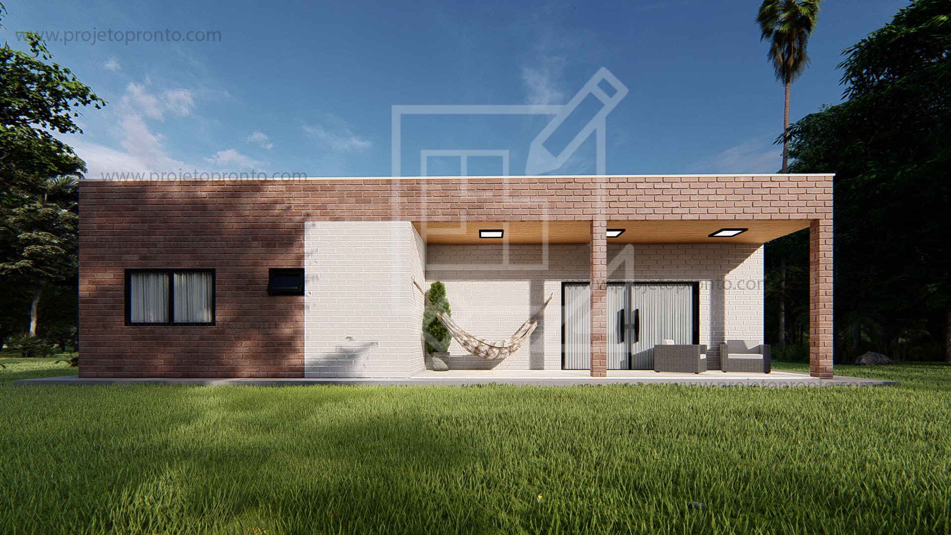 casa em tijolo ecológico