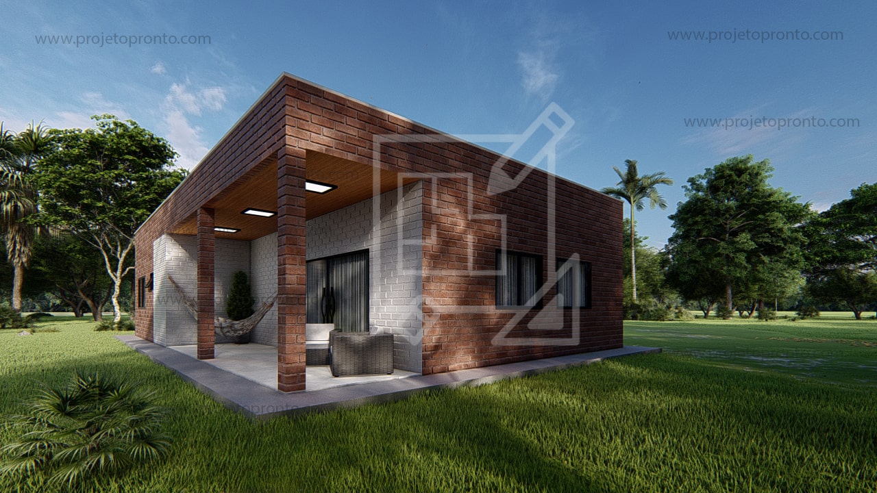 projeto pronto casa de tijolo ecologico