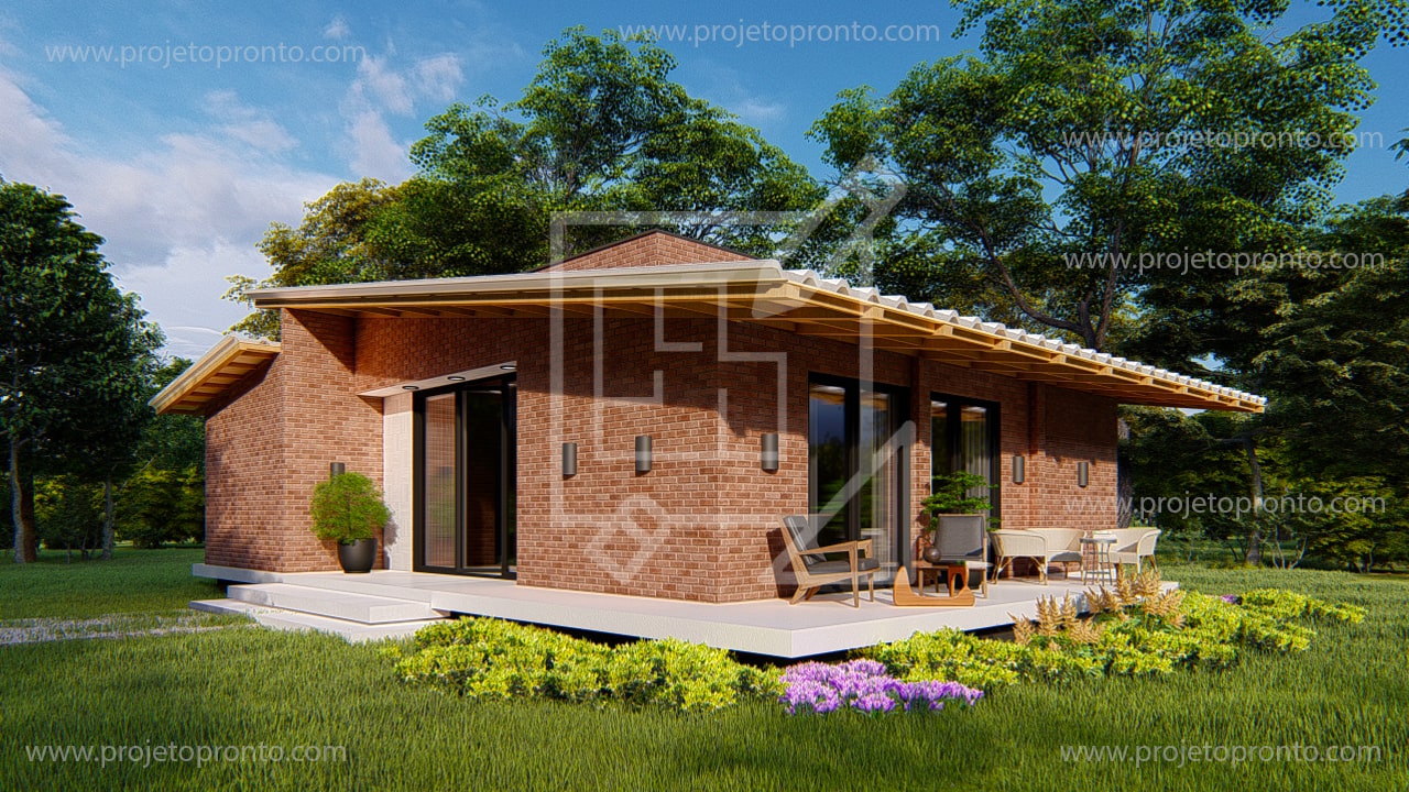 projeto pronto casa de tijolo ecologico
