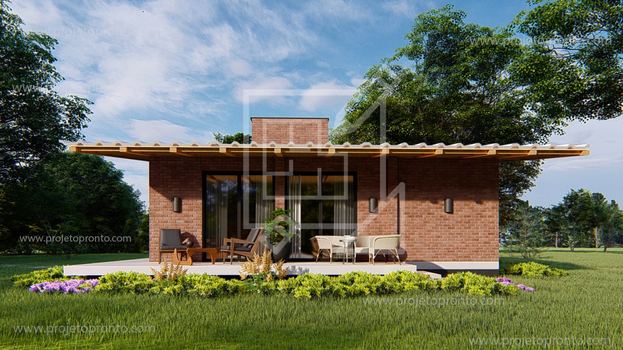 projeto pronto casa de tijolo ecologico