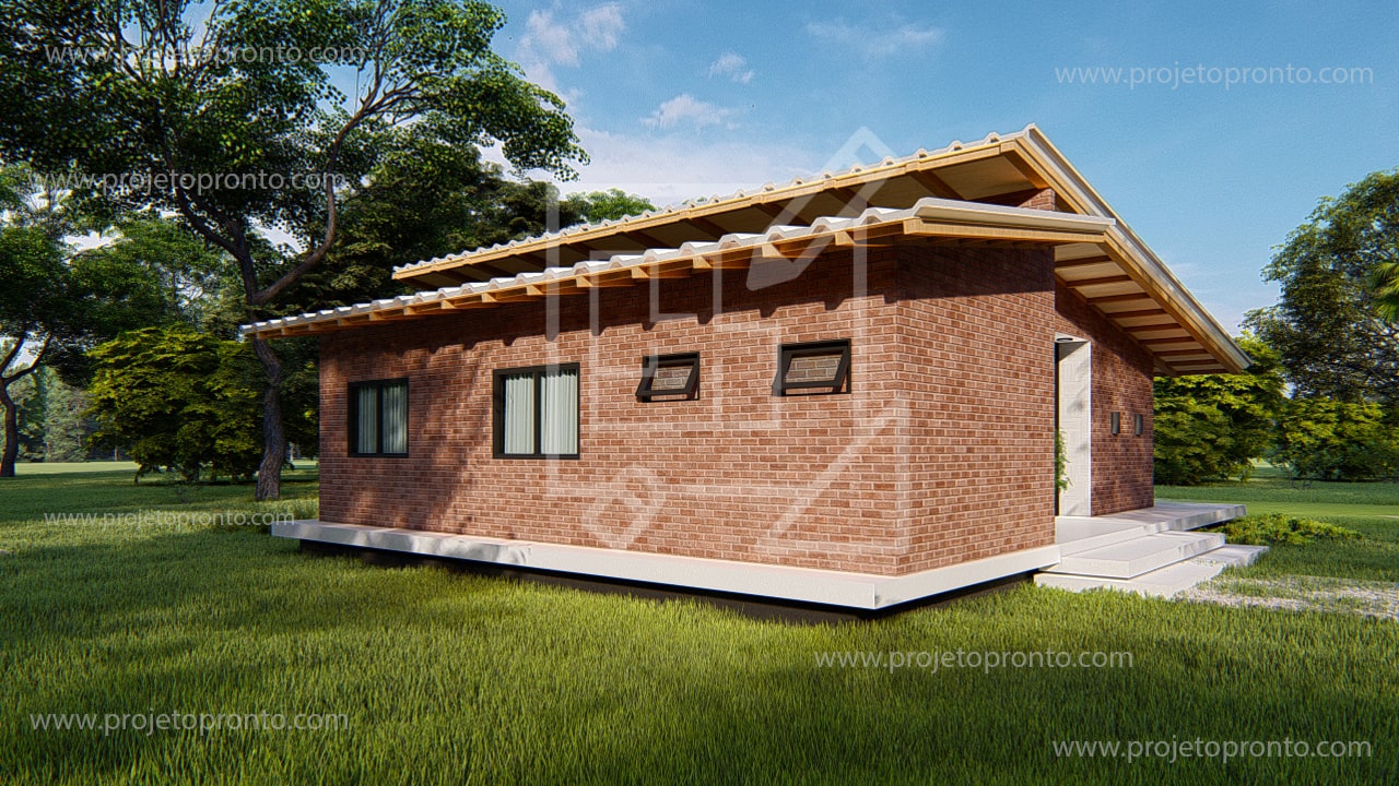 projeto pronto casa de tijolo ecologico