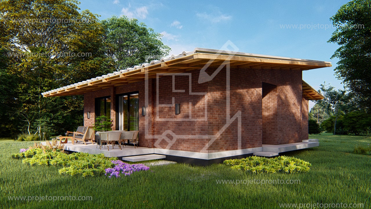 projeto pronto casa de tijolo ecologico