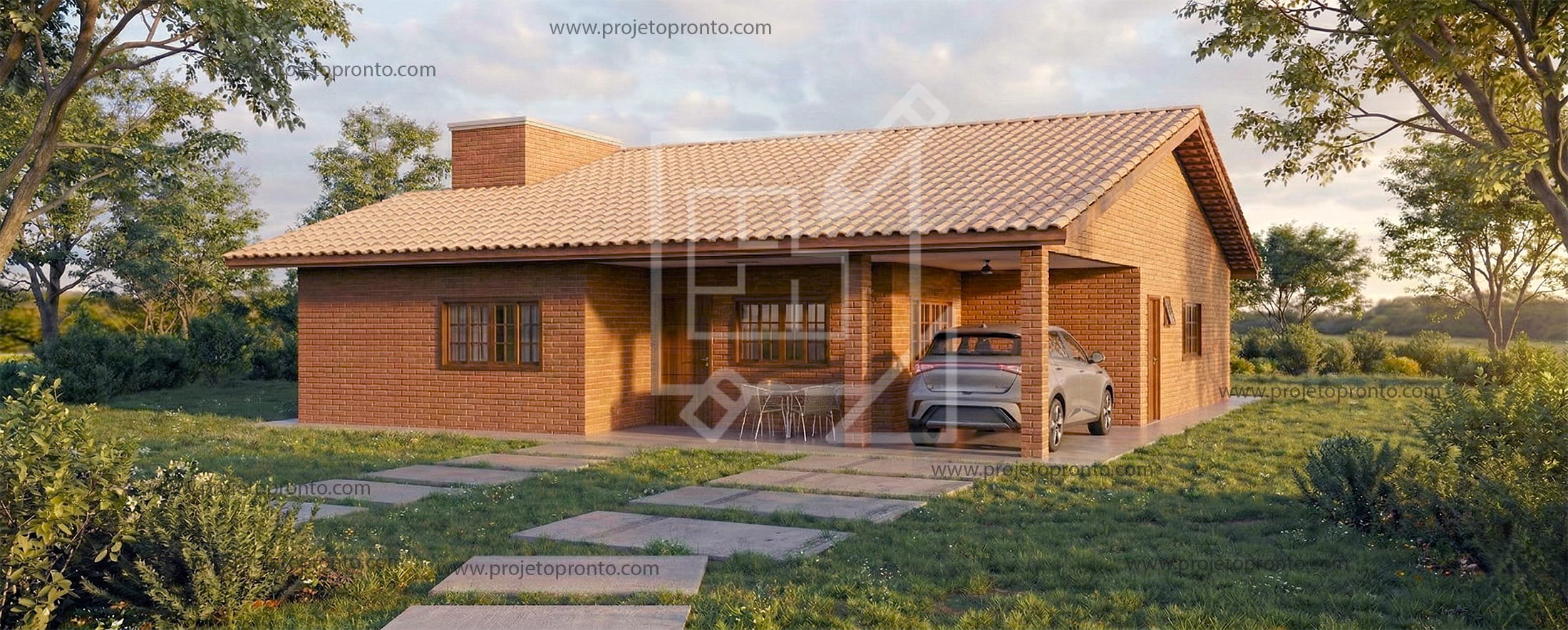 projeto pronto casa de tijolo ecologico